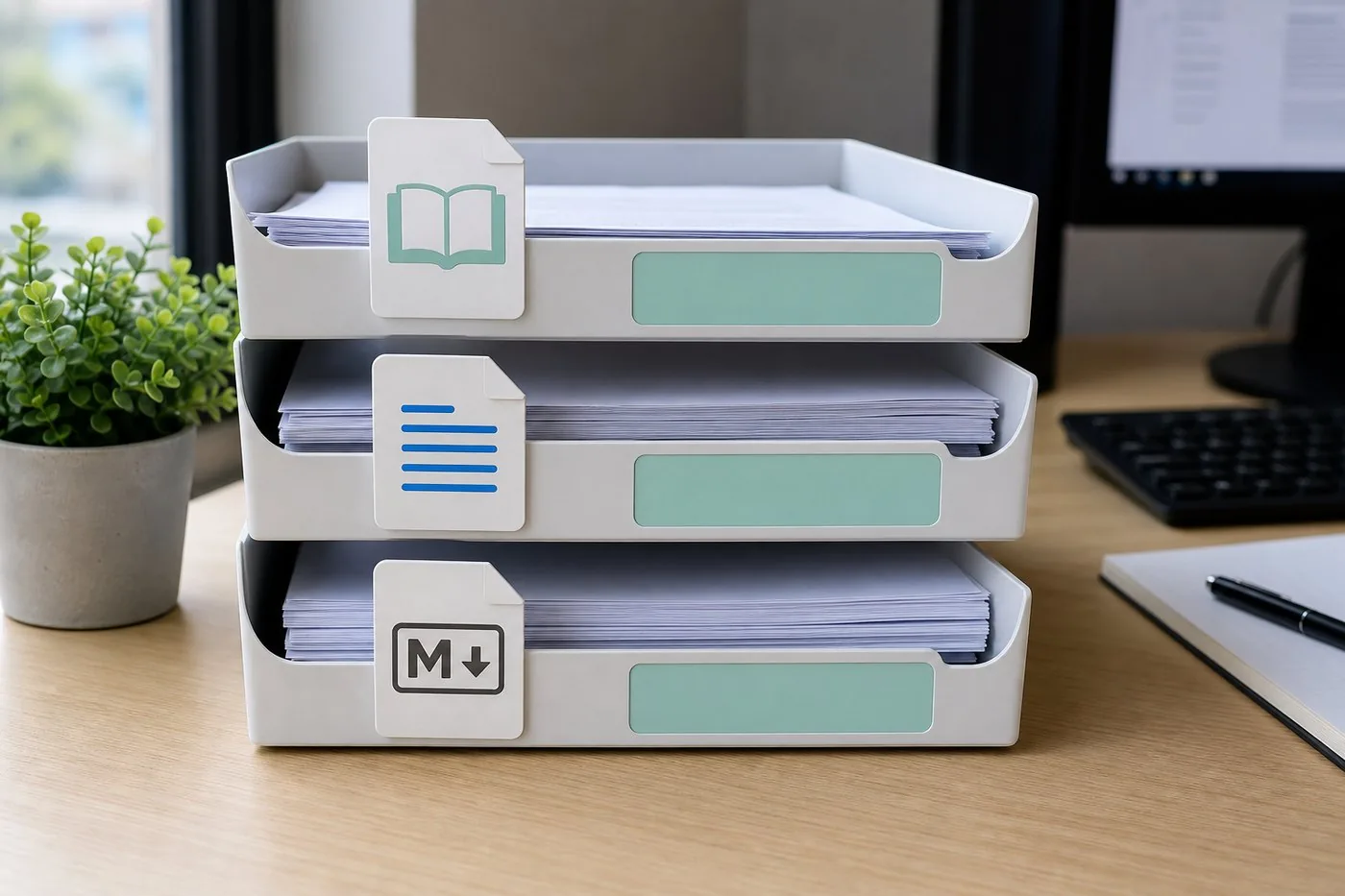 Export trays metaphor
